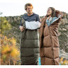 Спальный мешок NATUREHIKE U SERIES U350S 6927595764329L двойной хлопок осень-зима Green молния слева